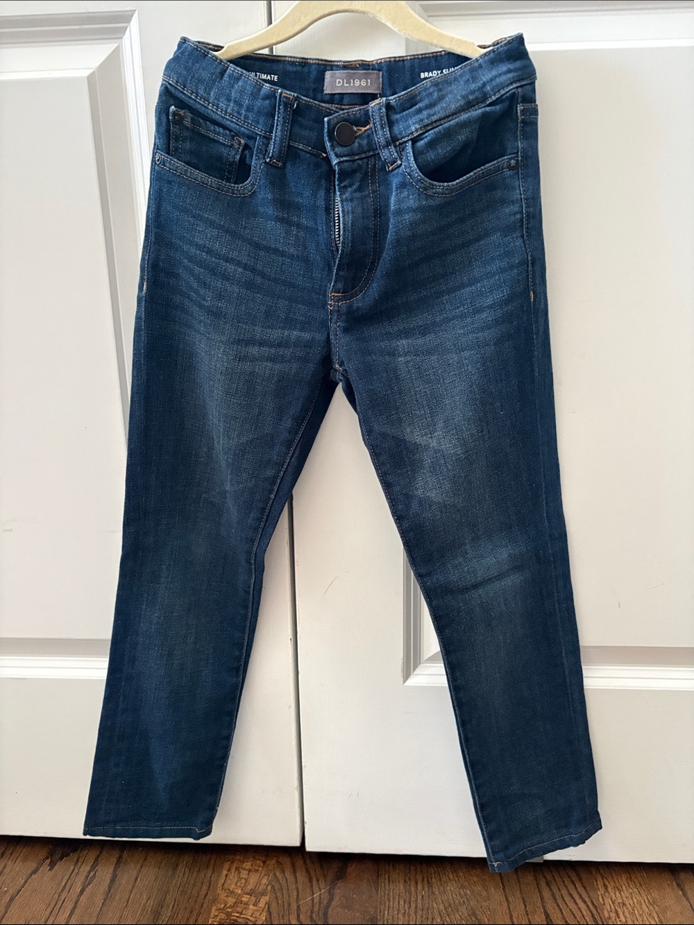 DL1961 Men's Skinny Jeans in Dark Blue Wash